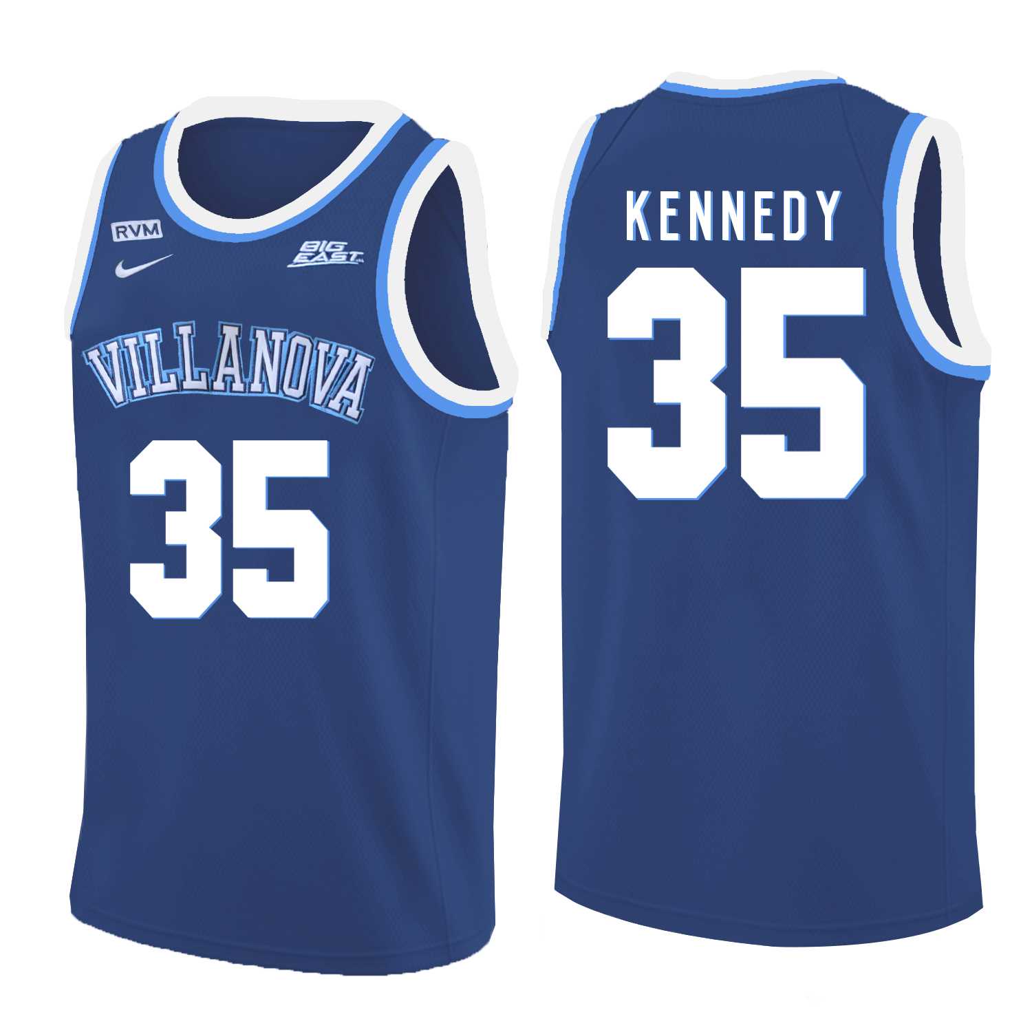 Villanova Wildcats 35 Matt Kennedy Blue College Basketball Jersey Dzhi